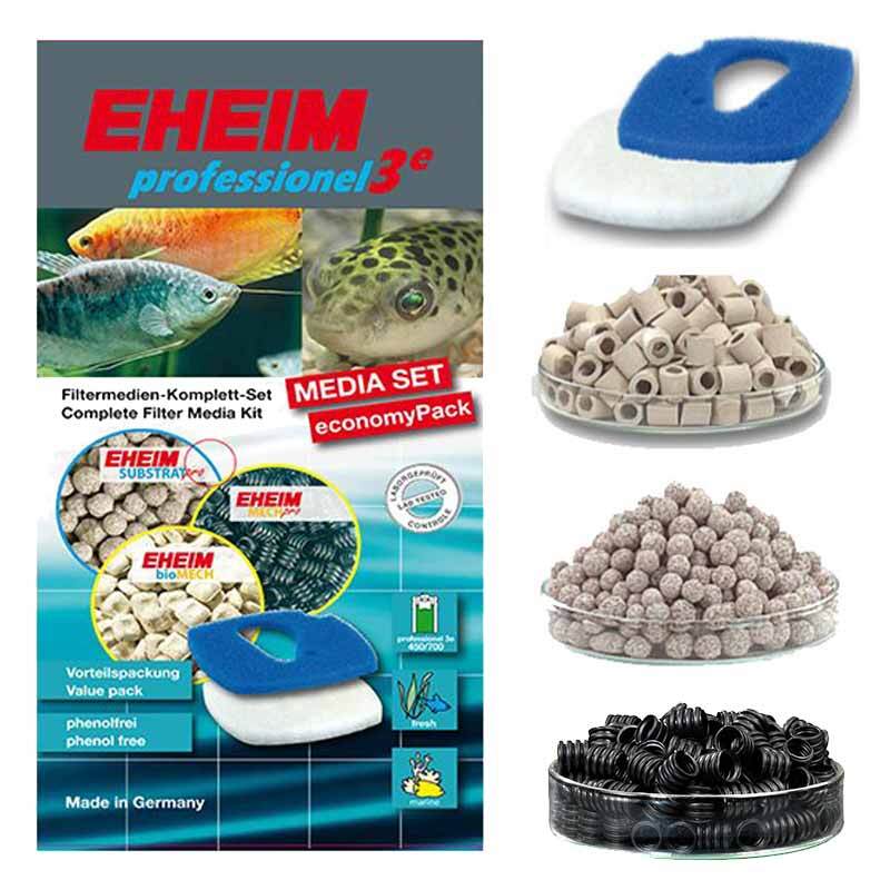 EHEIM AQUA COMPACT Aquarium Fish Tank External Canister Filter with EHEIM  Substrat Pro Biological Filter Media & Pads