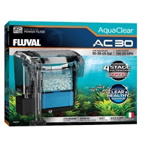 Fluval AquaClear AC 30 Hang On Power Filter 545 L/H - For Aquariums up to 114 L #19600