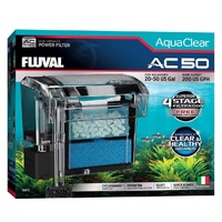 Fluval AquaClear AC 50 Hang On Power Filter 757 L/H - For Aquariums up to 190 L #19610