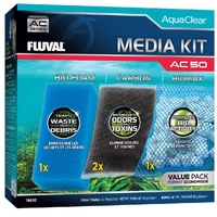 Fluval AquaClear 50/200 Filter Media Maintenance Kit - Foam, Carbon & BioMax #19692