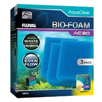 Fluval Aquaclear Bio Foam Block Insert 3 Pack for AC20 & AquaClear 20/Mini #19670