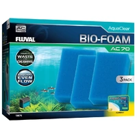 Fluval Aquaclear Bio Foam Block Insert 3 Pack for AC70 & AquaClear 70/300 #19676