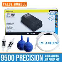Aqua One Precision 9500 - Aquarium Air Pump Starter Kit
