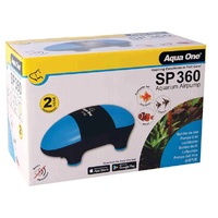 Aqua One SP 360 Aquarium Air Pump - Twin Outlet 2 x 180L/H (#10059)