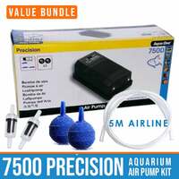 Aqua One Precision 7500 - Aquarium Air Pump Starter Kit
