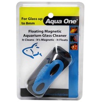 Aqua One Floating Magnetic Aquarium Glass Cleaner Medium 8mm 