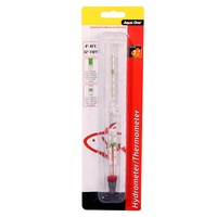 Aqua One Floating Glass Hydrometer & Thermometer #10308