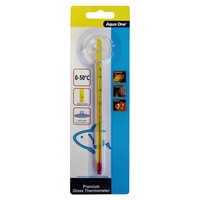 Aqua One Premium Aquarium Glass Thermometer 15cm #10309