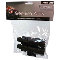 Aqua One Inlet/Outlet Hose Tap Set 16mm - Aquis 1050/1250 #11798