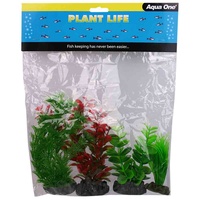 Aqua One Plastic Plant (4 Pack) #24236