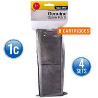 4 x Aqua One Carbon Cartridge 1C (2 Pack) #25001C
