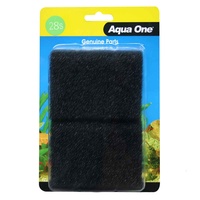 Aqua One Black Sponge 28s (2 Pack) - Maxi 104F #25028S 