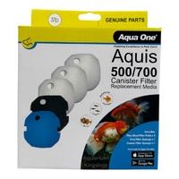 Aqua One Replacement Filter Media Value Pack 37P - Aquis 500/700 #25037P