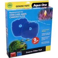 Aqua One Blue Sponge Pad 41s 15ppi -2 Pack - 2200/2400 & 2700 #25041s