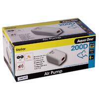Aqua One Stellar 200D Aquarium Air Pump - Twin Outlet