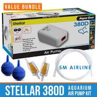 Aqua One Stellar 380D Aquarium Air Pump Kit