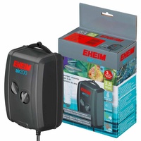 Eheim Aquarium Air Pump 200 - Adjustable Twin Outlet with Airline Hose & Diffuser