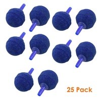 Aquarium Ball Air Stone 2.5cm - 25 Pack - Bulk Buy