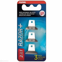 Fluval Razor+ 2 In 1 Algae Magnet Replacement Blades - Small - 3 Pack