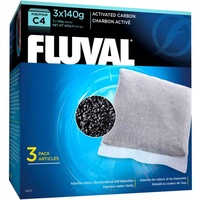 Fluval C4 Activated Carbon - 3 x 140g Pack - C4 Hang on Filter #14013