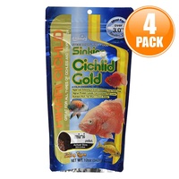 4x Hikari Sinking Cichlid Gold Mini 342g - 3-4mm Sinking Pellets