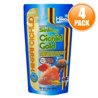 4x Hikari Sinking Cichlid Gold Medium 342g - 5-6mm Sinking Pellets