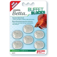 Marina Betta Buffet Blocks 12g - 7 Day Vacation Food