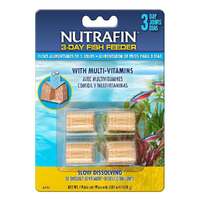 Nutrafin 3 Day Fish Feeder Block 18g - 4 Pack (Slow Dissolving with Multi-Vitamins)