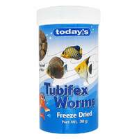 Today's Tubifex Worms 30g - Freeze Dried
