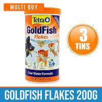 3 x Tetra Goldfish Flakes 200g