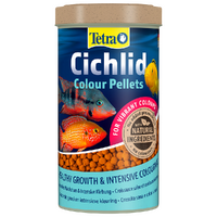 Tetra Cichlid Colour Pellets 165g - 4-4.5mm Slow Sinking Pellets